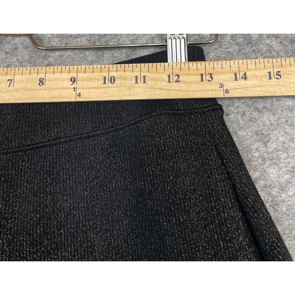 Spanx AirEssentials Shimmer Wide Leg Pants Womens S Black Gunmetal Pull On - Picture 9 of 13